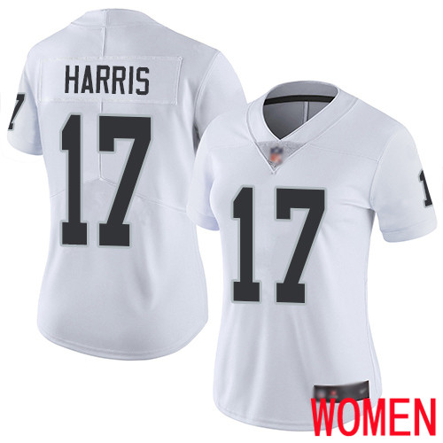 Oakland Raiders Limited White Women Dwayne Harris Road Jersey NFL Football #17 Vapor Untouchable Jersey->youth nfl jersey->Youth Jersey